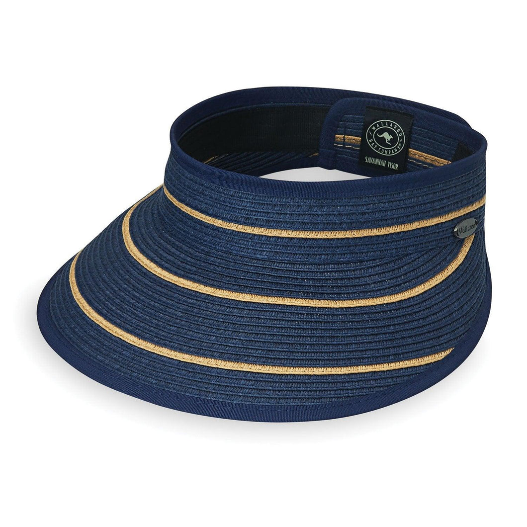 Wallaroo Savannah Visor HATS WALLAROO Navy / Camel  