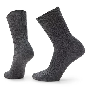 Smartwool Women's Everyday Cable Crew SOX SMARTWOOL M Gray 