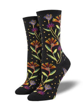 Load image into Gallery viewer, Wildflowers Socks Birkenstock Village BLACK  
