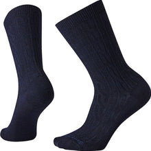 Load image into Gallery viewer, Smartwool Women&#39;s Everyday Cable Crew SOX SMARTWOOL M Navy 
