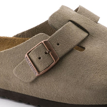 Load image into Gallery viewer, Birkenstock Boston Taupe Suede Soft Footbed - MORE SIZES IN STORE SHOES BIRKENSTOCK
