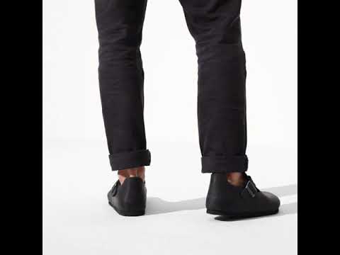 Birkenstock London Black Oiled Leather SHOES BIRKENSTOCK