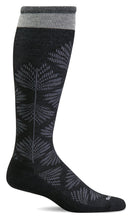 Load image into Gallery viewer, Sockwell Women&#39;s Full Floral Wide Calf SOX SOCKWELL S/M Black 
